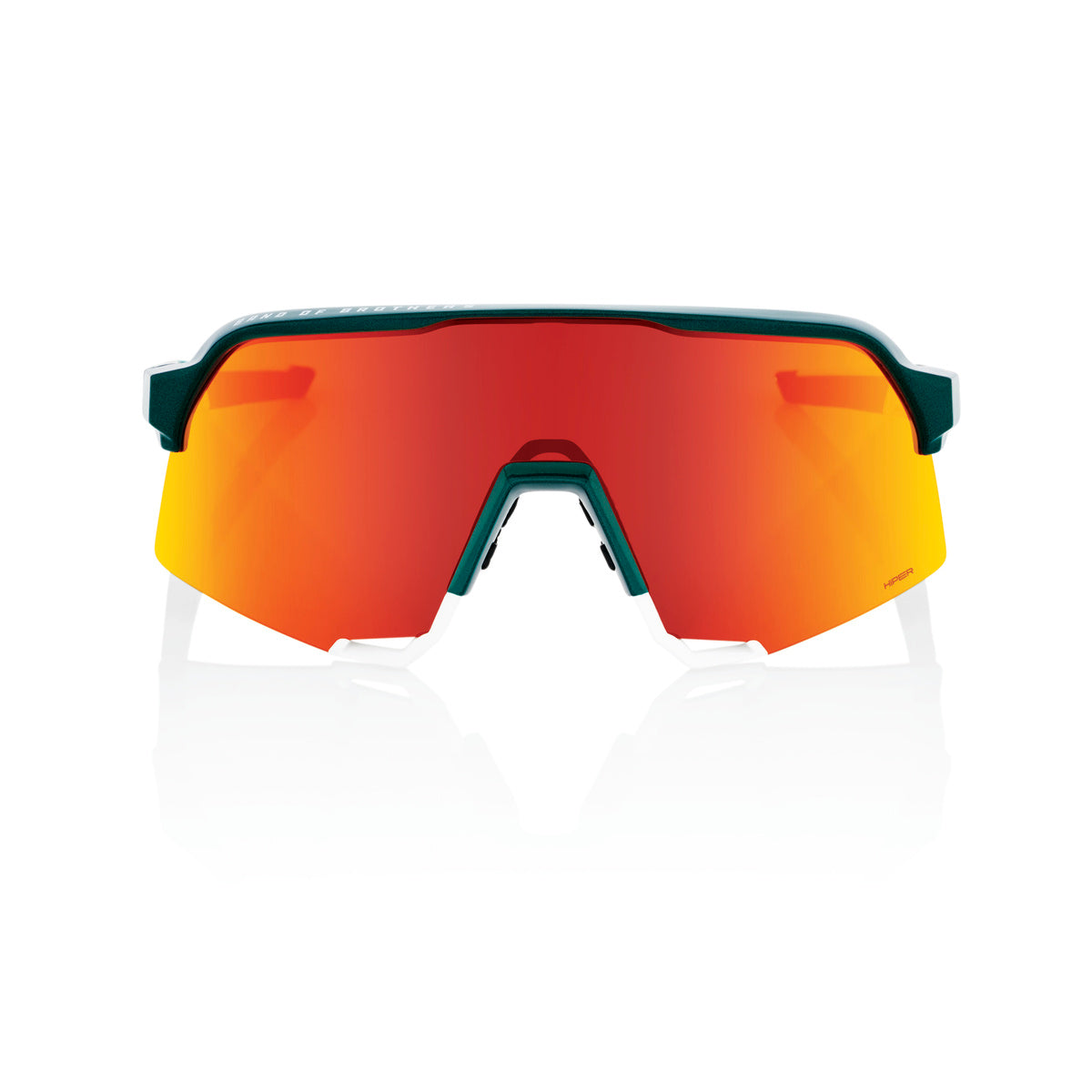 S3 - Gloss Metallic Bora / Matte White - HiPER Red Multilayer Mirror Lens